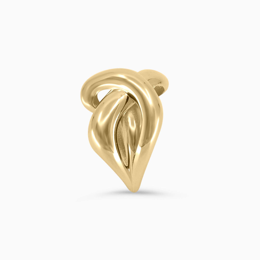 Women's Ring Sculptural Knot Gold Ring in 10k Pochy Jewelry in Miami