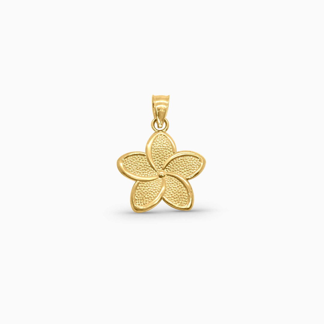A symbol of natural beauty and elegance, our 10K Gold Flower Pendant