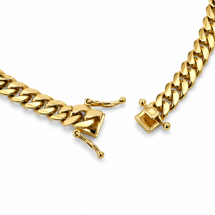 Mini Cuban Link Chain 6mm Cuban Link Chain - Solid Gold Handcrafted in Miami Pochy Jewelry in Miami