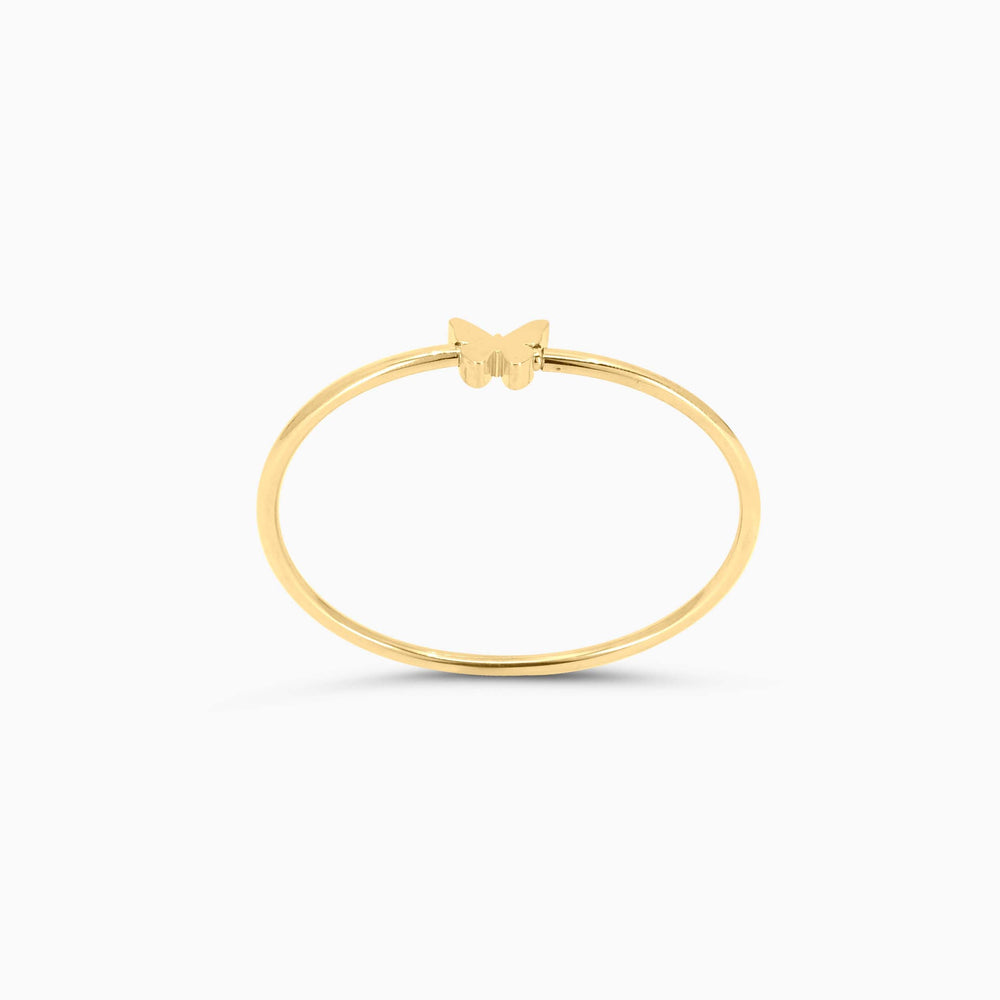 Women's Bracelet 10K Gold Butterfly Bangle Bracelet Pochy Jewelry in Miami