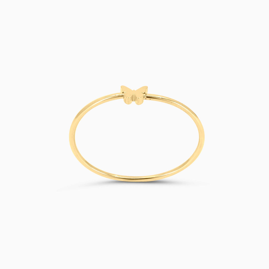 Women's Bracelet 10K Gold Butterfly Bangle Bracelet Pochy Jewelry in Miami