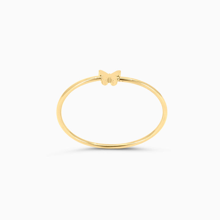 Women's Bracelet 10K Gold Butterfly Bangle Bracelet Pochy Jewelry in Miami
