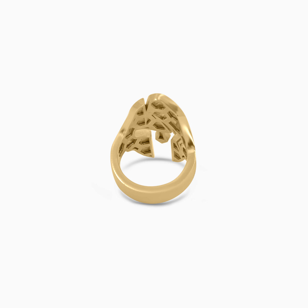 Iced Spartan Warrior Helmet Ring - Pochy Jewelry