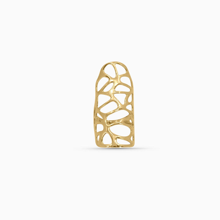 Organic Openwork Gold Ring in 14k - Pochy Jewelry