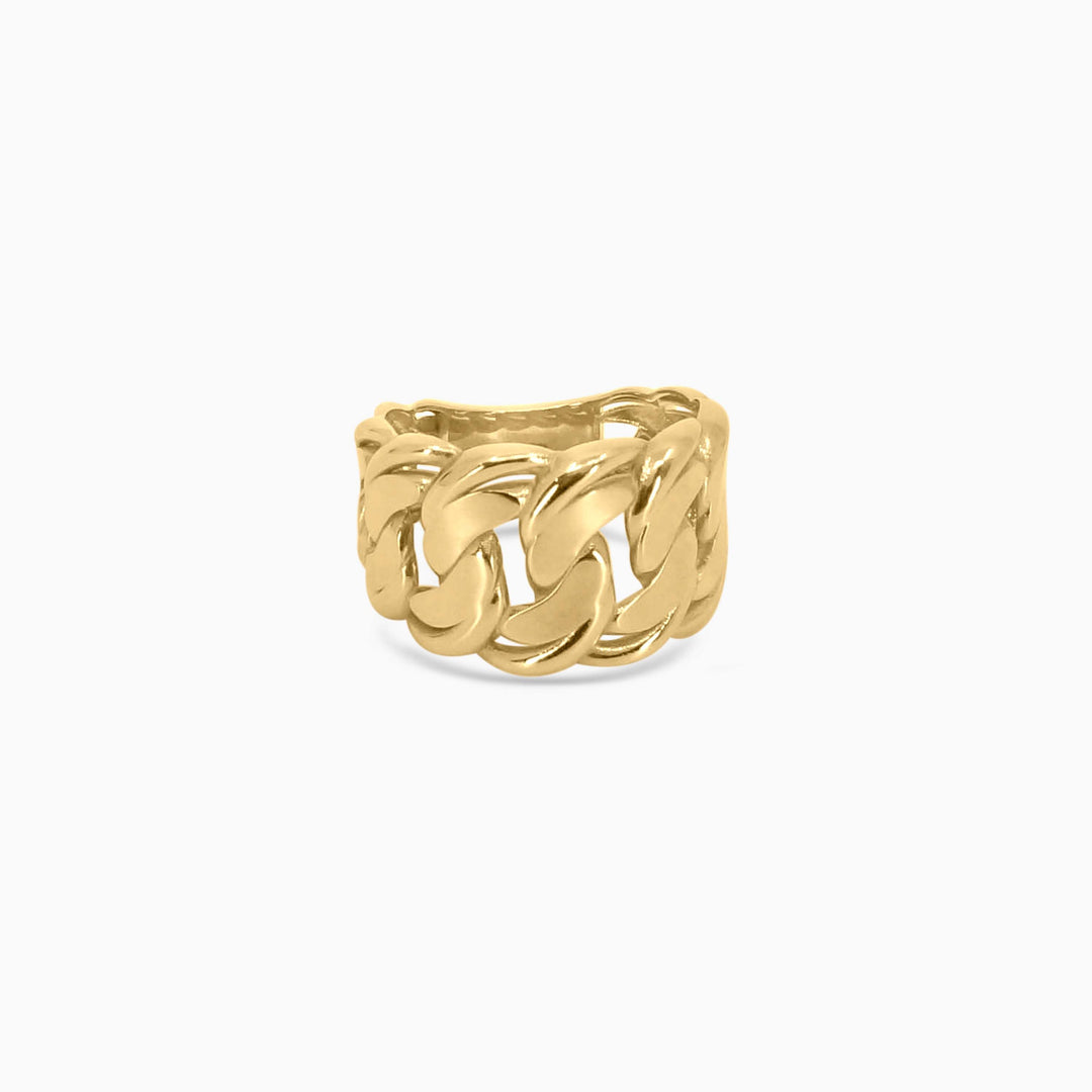 womens cuban link ring