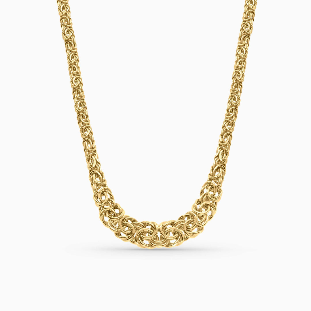 Cadena Bizantina Princesa en Oro 10K Daisy Joyeria