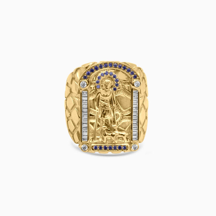 10K Saint Lazarus gold ring
