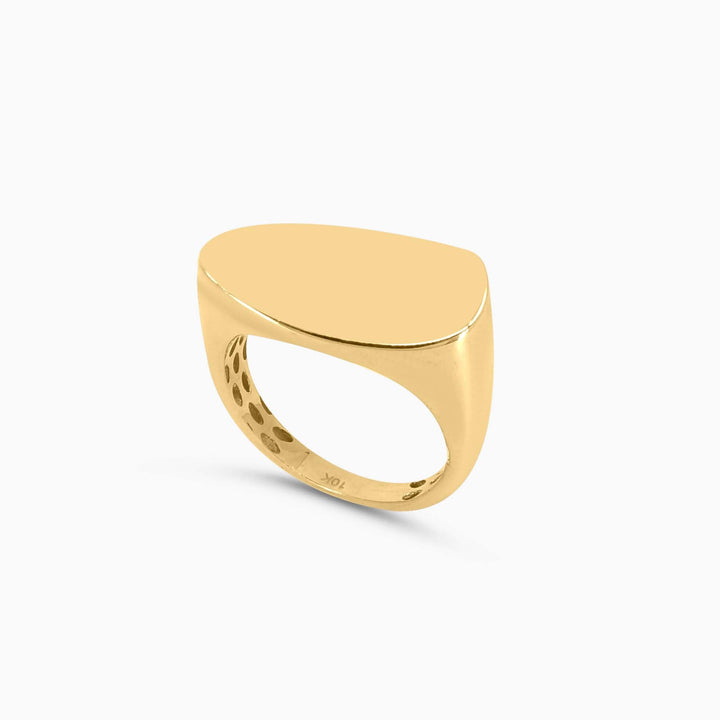 Women's Ring Fancy reflective Gold Ring in 10k Pochy Jewelry in Miami