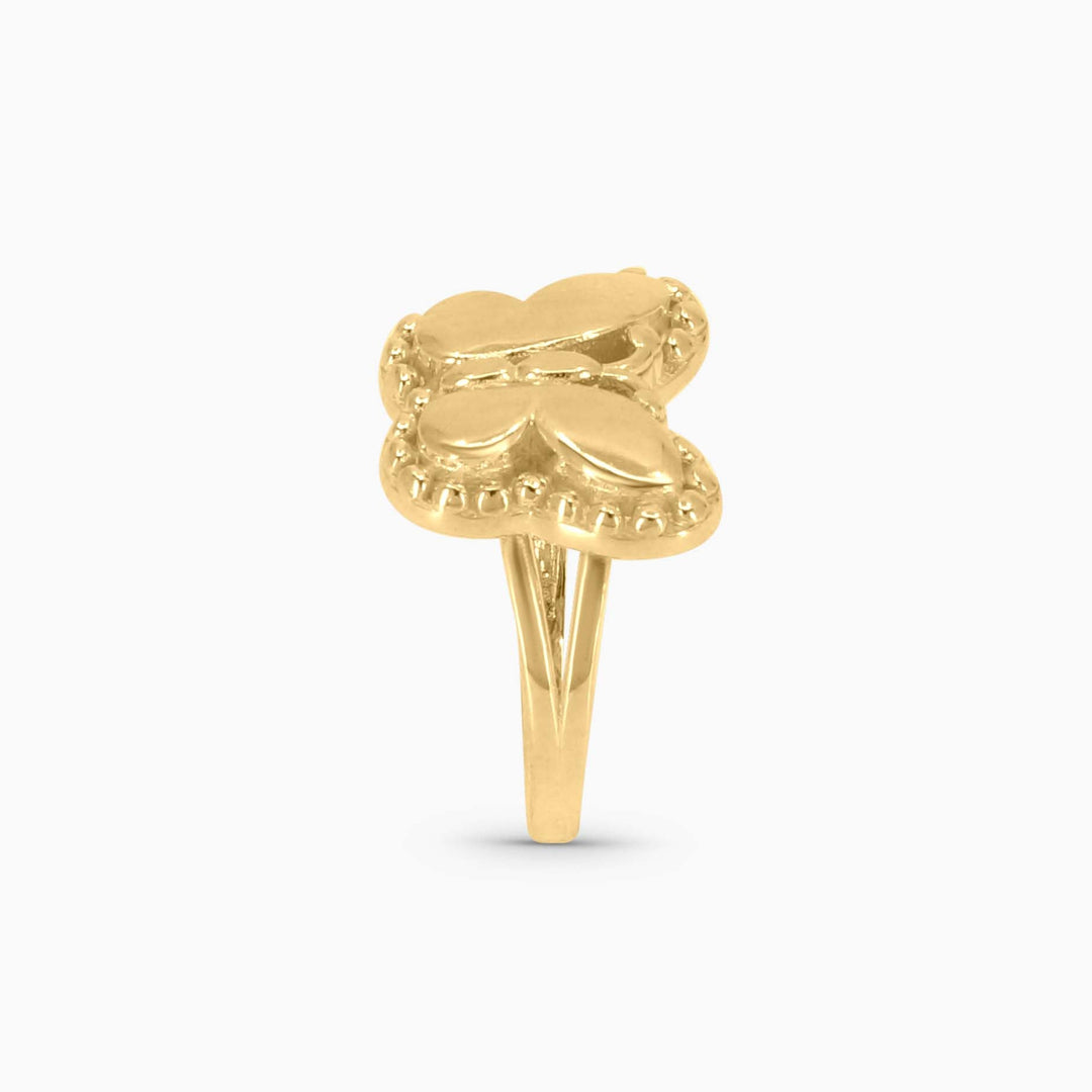 Women's Ring Sculptural Butterfly Gold Ring in 10k Pochy Jewelry in Miami