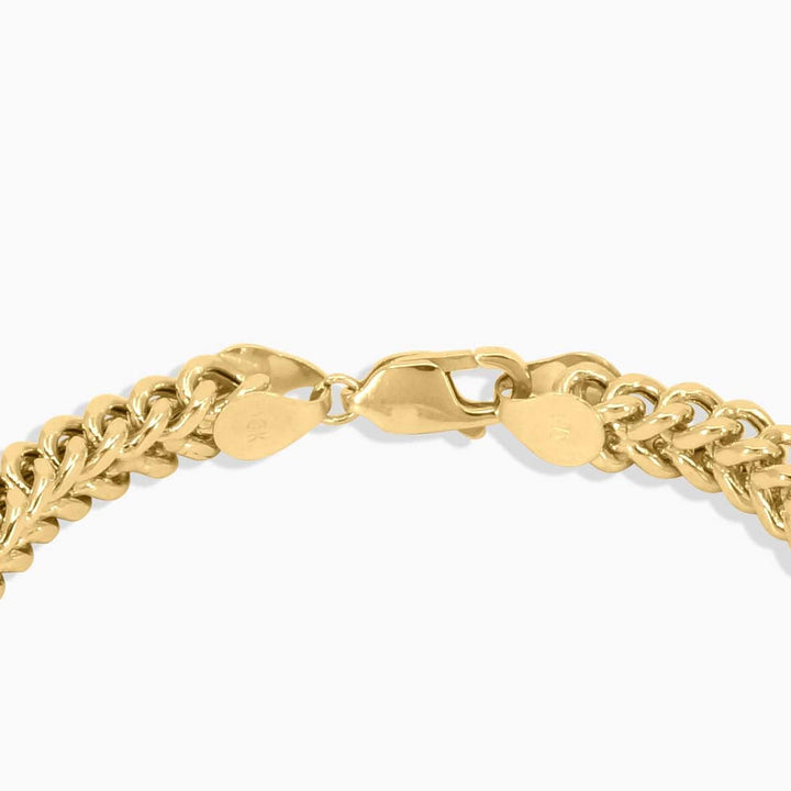 Necklace Franco Chain in 10K Gold Pochy Jewelry in Miami