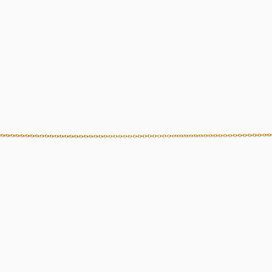 Necklace 10k Classic Cable Link Chain Necklace Pochy Jewelry in Miami