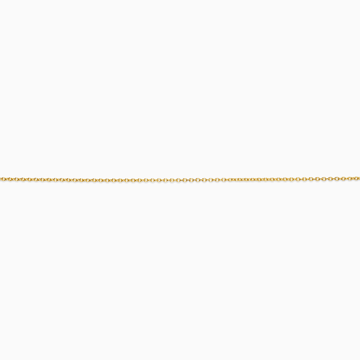 Necklace 10k Classic Cable Link Chain Necklace Pochy Jewelry in Miami