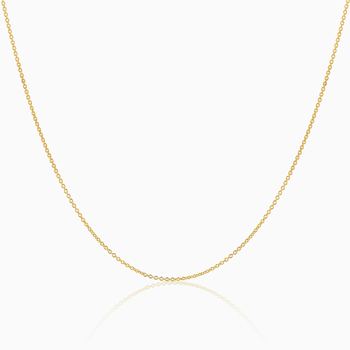 Necklace 10k Classic Cable Link Chain Necklace Pochy Jewelry in Miami