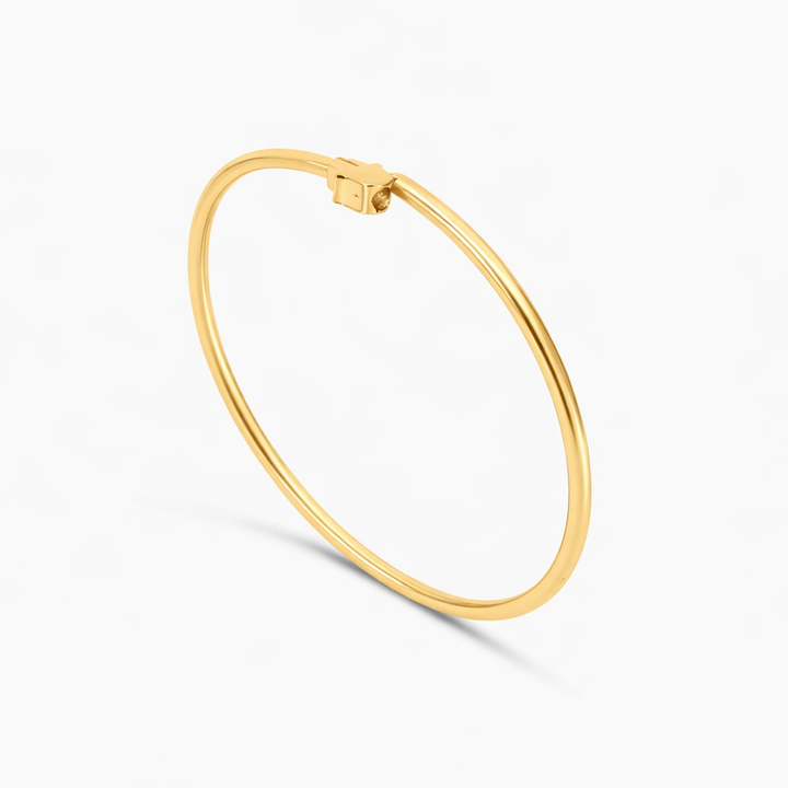 Men's Bracelet 10K Gold Hamsa Bangle Bracelet Pochy Jewelry in Miami