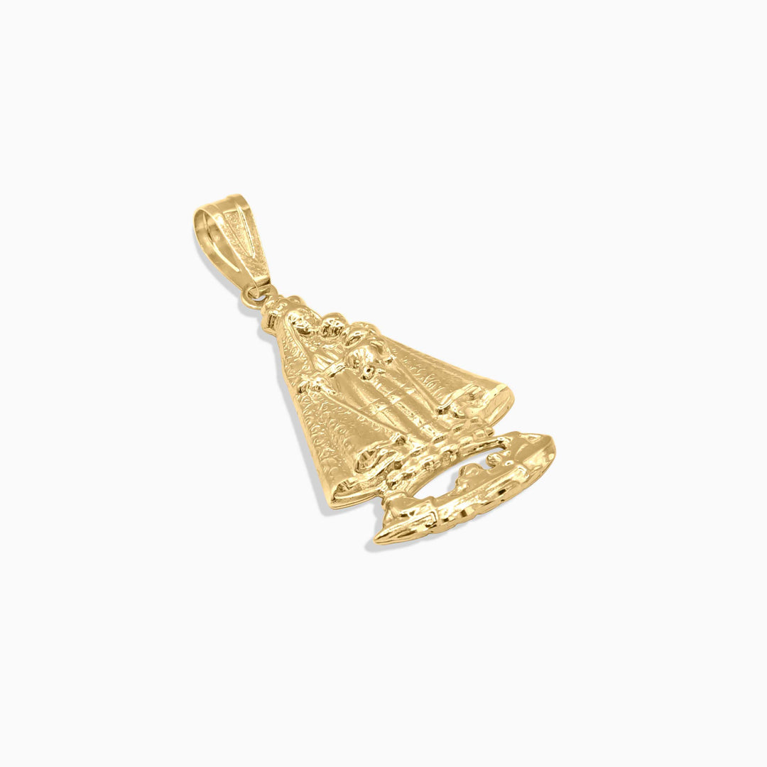 10K Gold Our Lady of Charity Pendant – Cachita Religious Medallion