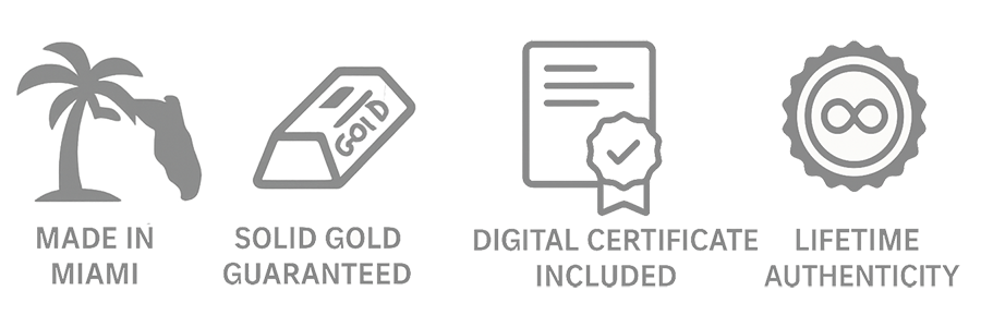 Cuban link jewelry trust badges