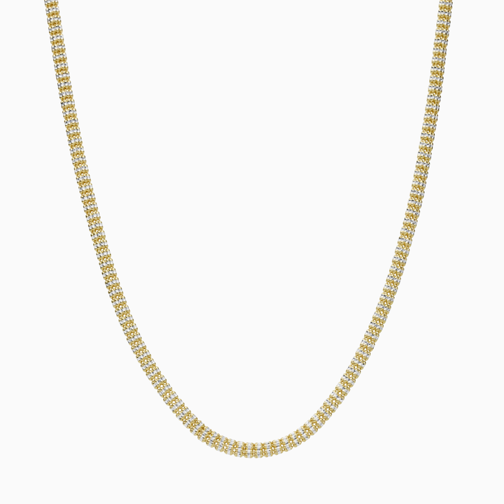 Necklace 10K Gold Popcorn Ice Chain Necklace Pochy Jewelry in Miami