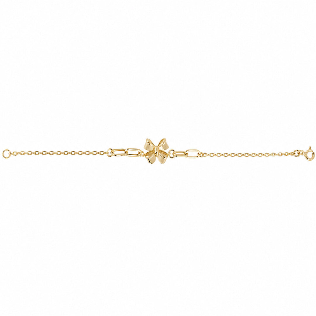 Women's Bracelet 10K Yellow Gold Sculpted Butterfly Link Bracelet Pochy Jewelry in Miami