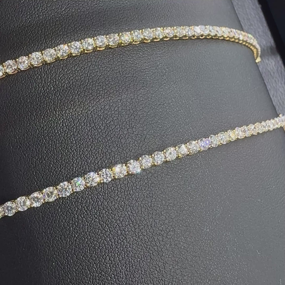 3mm Lab Diamond Tennis Bracelet in 10K Gold
