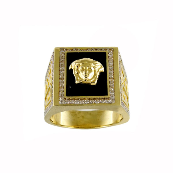 10k gold medusa ring